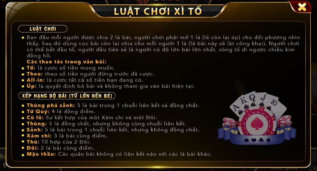 Cách chơi xì tố tại nhà cái SV88 vip