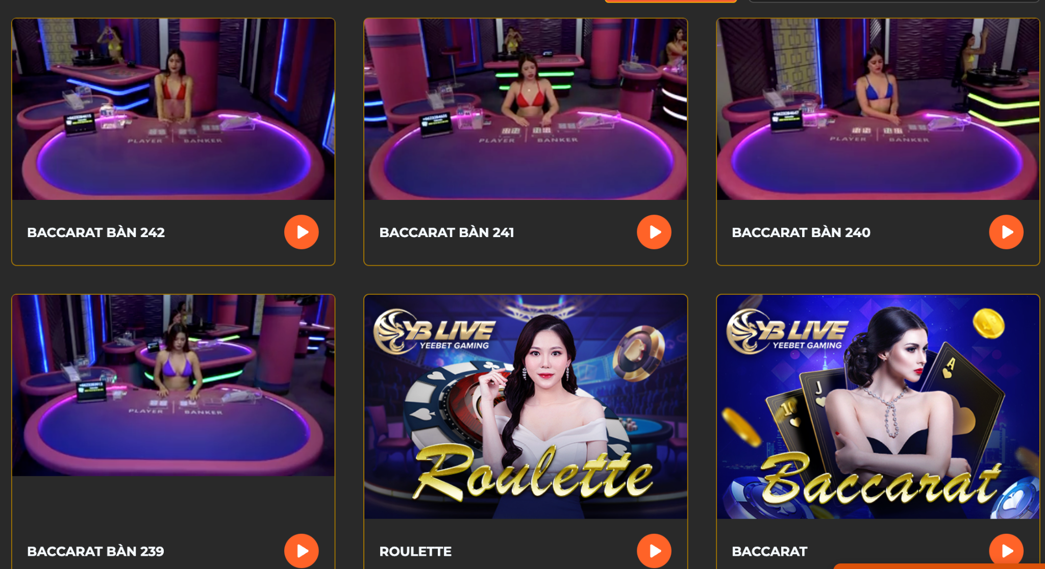 Các trò chơi khác nhau tại Casino SV88 VIP