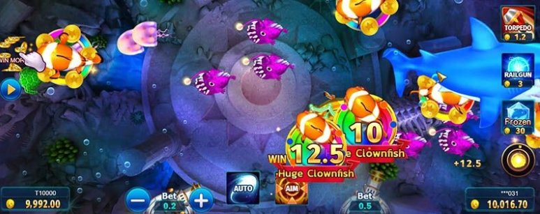 Nghiên cứu và chọn vị trí bắn cá cố định trong game