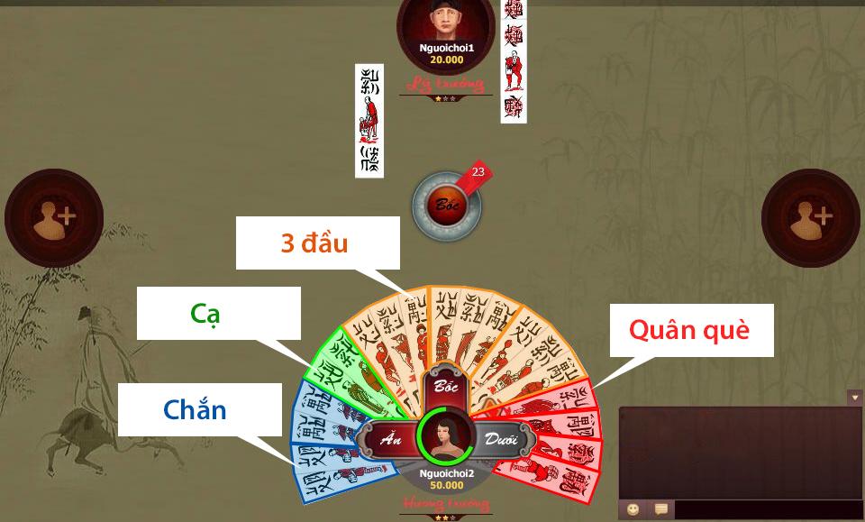 Game bài chắn có bao nhiêu quân bài?